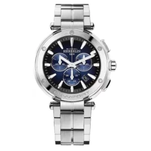 Image of Michel Herbelin 37688-B35 Men's Newport Chronograph Silver Tone B