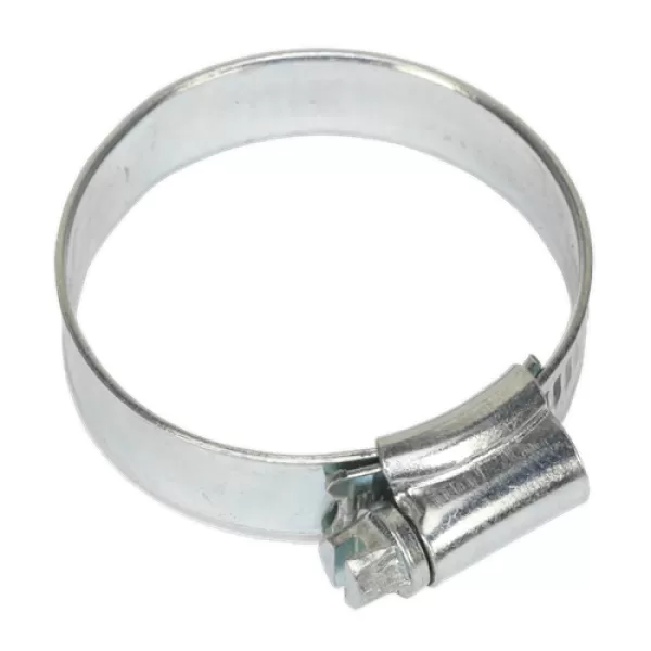 Image of Genuine SEALEY SHC245 Hose Clip Zinc Plated Ø32-44mm Pack of 20