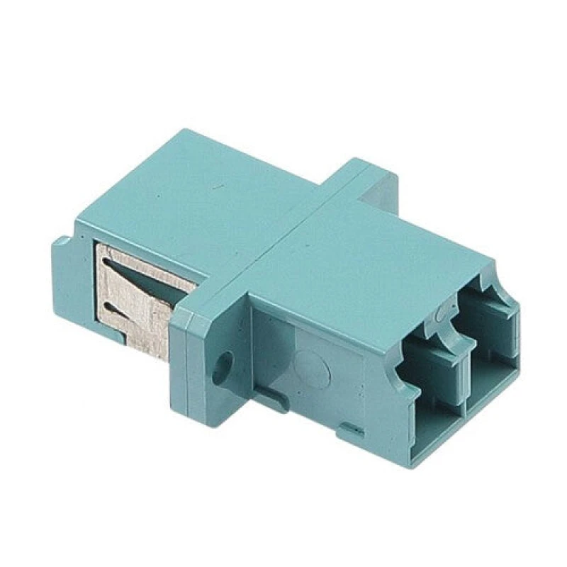 Image of Cablenet Cablenet OM3 LC Duplex Adaptor Aqua XXFALC3