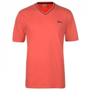 Image of Slazenger V Neck T Shirt Mens - Red