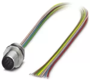 Image of Phoenix Contact Bulkhead Mount Connector, 8 Contacts, M12 Connector