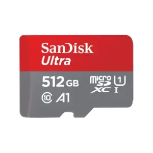 Image of SanDisk Ultra MicroSDXC UHS-I Card with Adapter - 512GB - SDSQUAC-512G-GN6MA