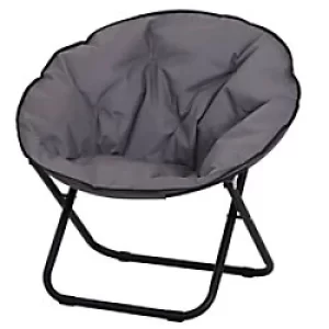 Image of Outsunny Moon Chair 84B-299GY Metal, Oxford Grey
