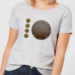 Image of Crystal Maze Industrial Icons Womens T-Shirt - Grey - M