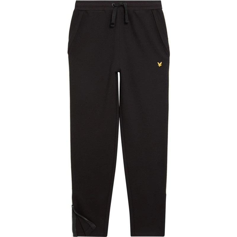 Image of Lyle and Scott Kids Block Closed Hem Fleece Joggers Black Z865 male 8-9Y