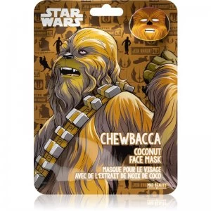 Image of Mad Beauty Star Wars Chewbacca Moisturising face sheet mask with Coconut Oil 25ml