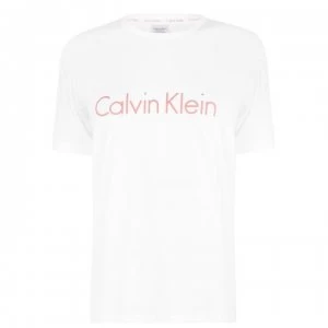 Image of Calvin Klein Logo T Shirt - White WHW