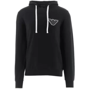 Image of Emporio Armani Loungewear Black Logo Hoodie