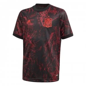 Image of adidas Spain Pre Match Shirt 2020 Junior - Black