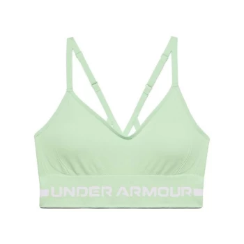 Image of Under Armour Seamless Low Impact Longline Sports Bra - Green