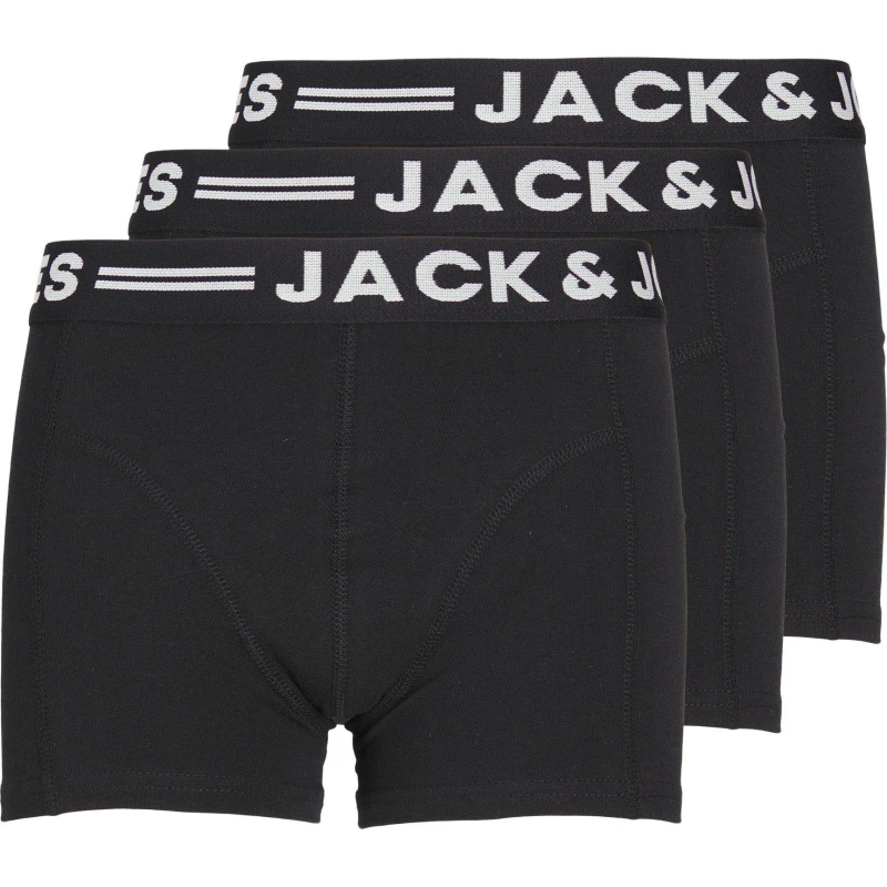 Image of Jack and Jones Sense Trunk 3 Pack Infants - Black 3 - 4 Years