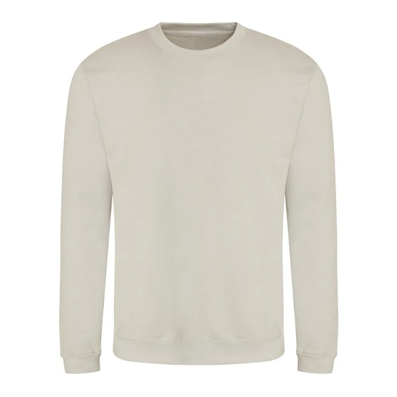 Image of AWDis AWDis Men Just Hoods Crew Neck Plain Sweatshirt (280 GSM) in Natural Size: X-Small Natural XS Male 5063238652644