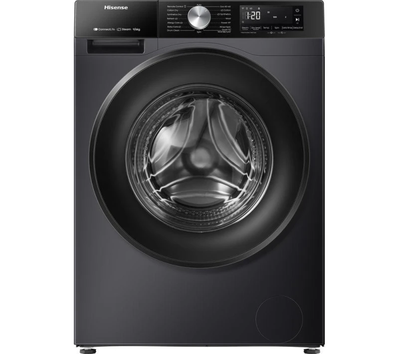 Image of HISENSE 3S Series WD3S9043BB3 WiFi-enabled 9KG Washer Dryer - Black 6901101830982