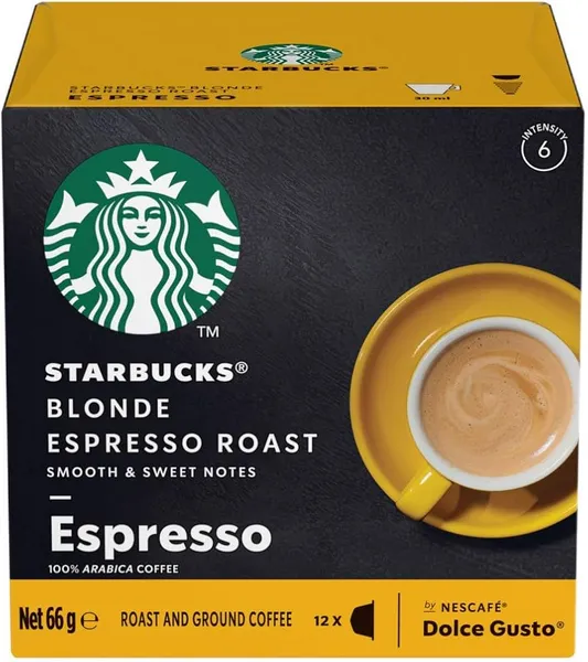 Image of Starbucks Blonde Espresso Roast Ground Coffee 66g