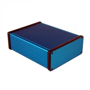 Image of Hammond 1455Q1601BU Extruded Aluminium Enclosure 163 x 120.5 x 51....