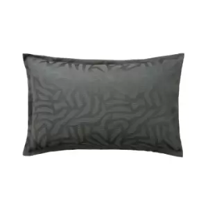 Image of Nalu Nicole Scherzinger Makia Oxford Pillowcase, Charcoal