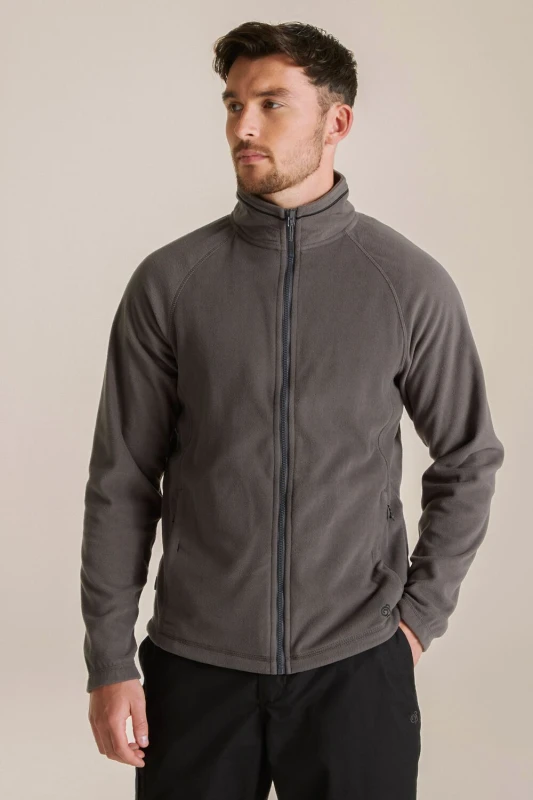 Image of Craghoppers Craghoppers Men 'Expert Corey 200' Insulating Fleece Jacket in Grey Size: Medium Grey M Male 5054904640140
