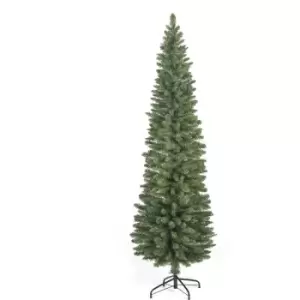Image of Christmas Tree Slim 8ft / 240cm Green Pencil Tree - Green