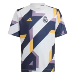 Image of adidas Real Madrid Pre Match Shirt 2023 2024 Juniors - Grey