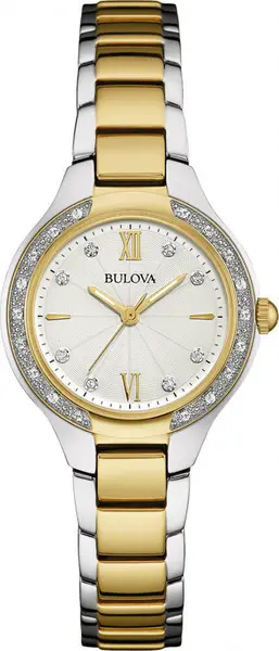 Image of Bulova Watch Diamond Ladies - White BUL-255