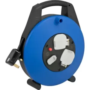 Image of Brennenstuhl - Vario-Line Cable Box with USB-Charger blue 10m H05VV-F 3G1.5