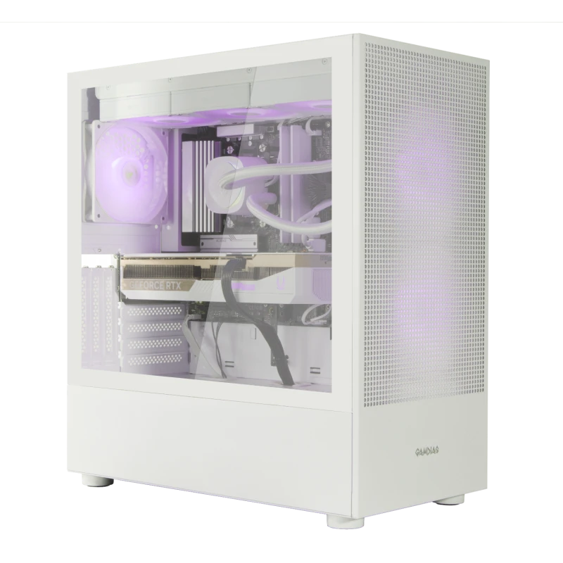 Image of Entity Warp AMD Ryzen 7 9700X 32GB RAM 2TB SSD RTX 5070 Ti Windows 11 Gaming PC 73025252 White