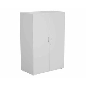 Image of TC Office Cupboard with Lockable Doors with 3 Shelves Height 1200mm, White