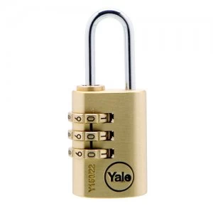 Image of Yale Y150 30mm Brass Combination Padlock