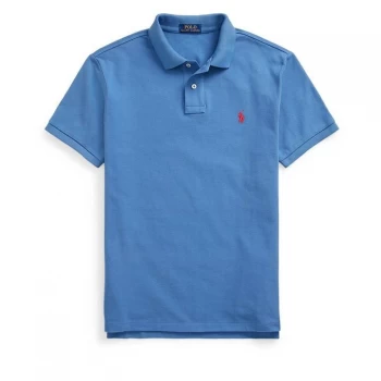 Image of Polo Ralph Lauren Custom Slim Fit Polo - Delta Blue