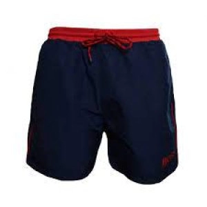 Image of Hugo Boss Authentic Lounge Shorts Navy/Red Size L Men