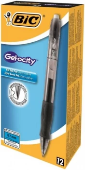 Image of Bic Velocity Gel Black - 12 Pack