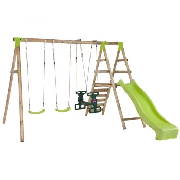 Image of Plum Silverback Wooden Garden Swing Set