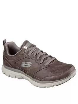 Image of Skechers Flex Appeal 4.0 Trainers, Taupe, Size 8, Women