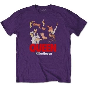 Image of Queen - Killer Queen Unisex Medium T-Shirt - Purple