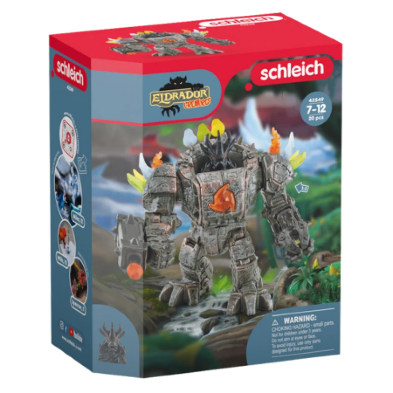 Image of Figurine: Schleich Eldrador Creatures Master Robot with Mini Creature Toy Figure, 7 to 12 Years, Multi-colour (42549) Multi