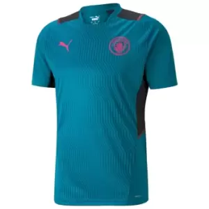 Image of 2021-2022 Man City Training Shirt (Ocean Depths)