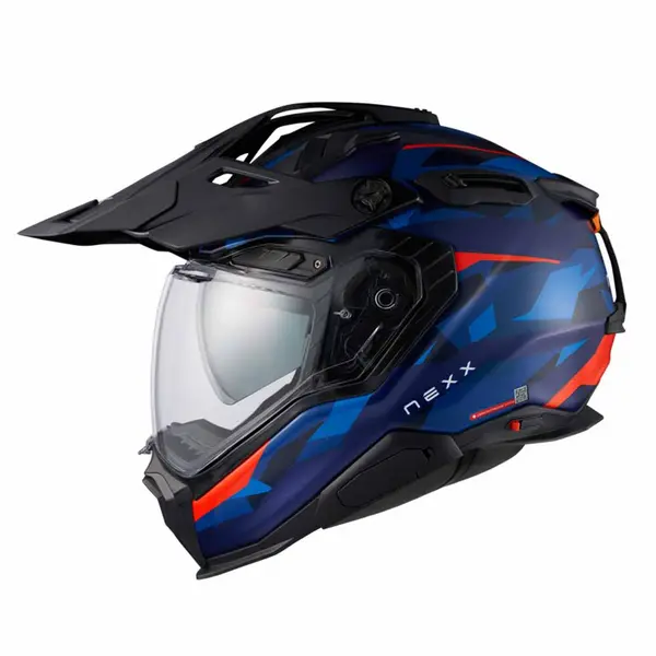 Image of Nexx X.WED3 Trailmania Blue Red Matt Adventure Helmet Size S