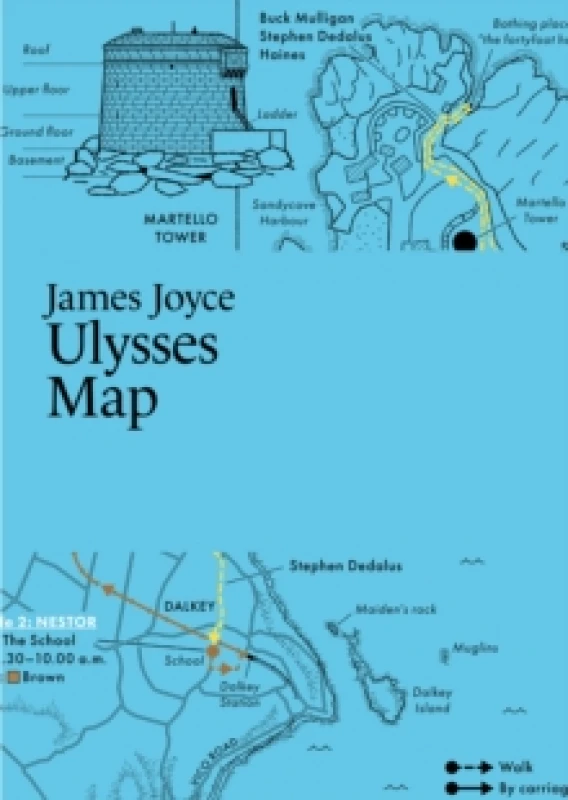 Image of James Joyce, Ulysses Map Fold-out book or chart