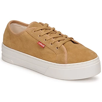 Image of Levis TIJUANA womens Shoes Trainers in Brown