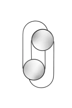 Image of Abstract Large Double Round Circular Wall Mirror