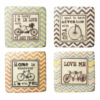 Image of Coasters Love/Bicycles By Heaven Sends