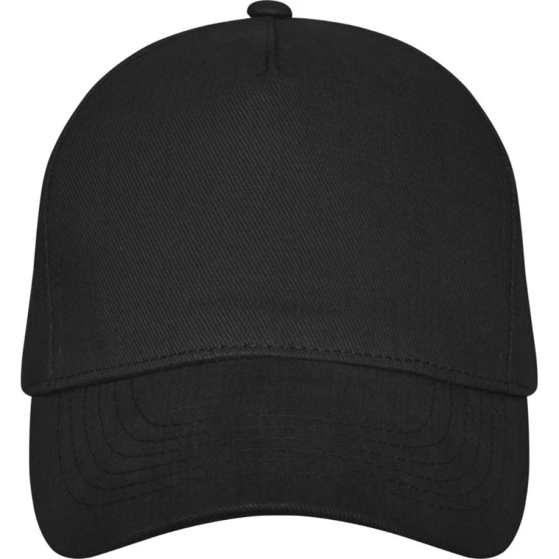 Image of Elevate Mens Doyle 5 Panel Cap in Black Male One Size