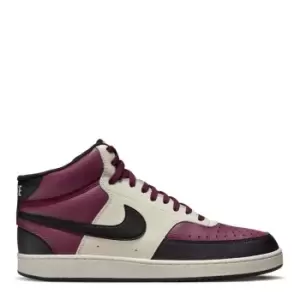 Image of Nike Court Vision Mid Mens Shoes Mens - Red