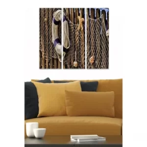 Image of MDF3595757 Multicolor Decorative MDF Painting (3 Pieces)