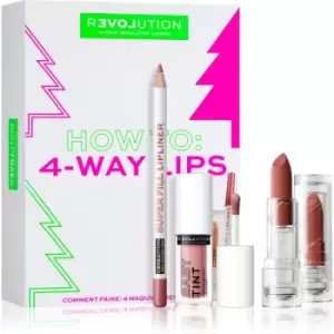 Image of Revolution Relove How To: 4-Way Lips Gift Set (for Lips)