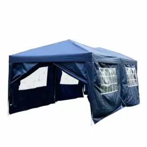Image of Alfresco Garden Pop Up Marquee 3m x 6 Metres, Blue