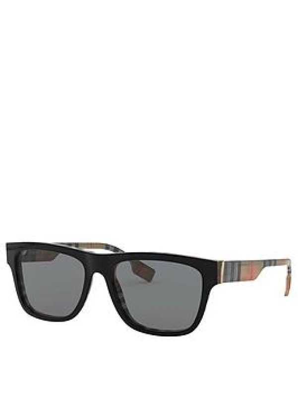 Image of Burberry 0be4293 Square Sunglasses, Black, Men Black VZKFH Male