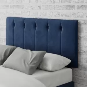 Image of Aspire Hepburn Velvet Kingsize Headboard - Navy