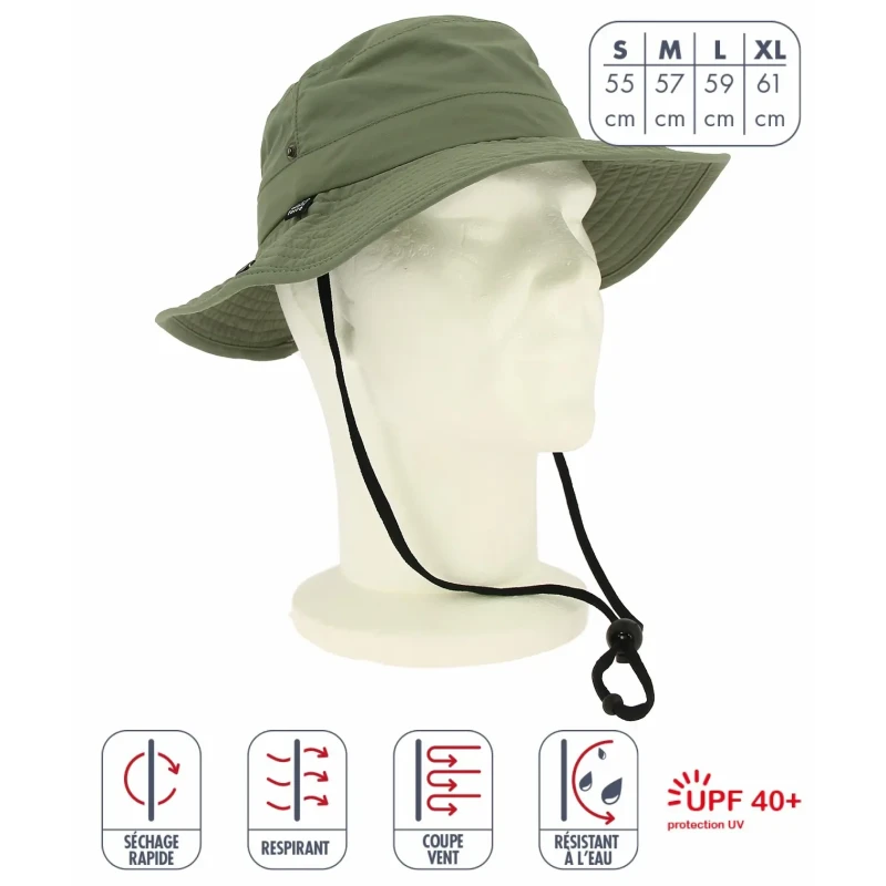 Image of Bob anti-uv Elementerre Alouette Vert Unisex S (55 cm)