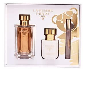 Image of Prada La Femme Gift Set 100ml Eau de Parfum + 100ml Body Lotion + 10ml Eau de Parfum